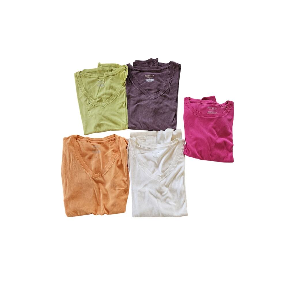 Lot of 5 Merona Womens Pullover Sz L Top Shirt